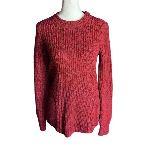 Athleta Sweaters - Athleta Womens Sierra Crew Neck Marled Sweater Wool Blend Red Size XS